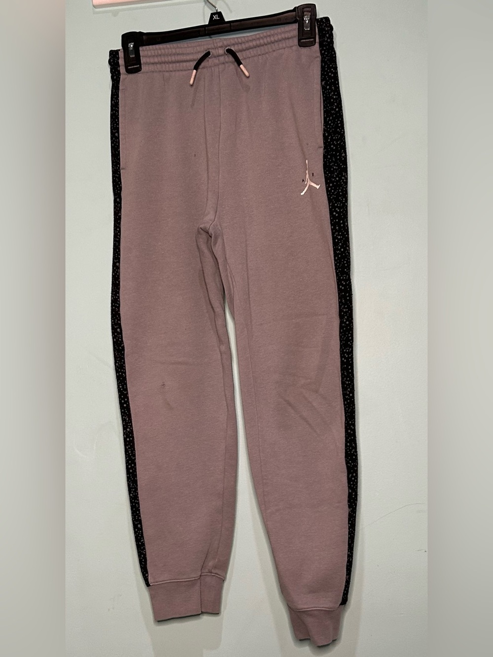 Jordan Kids' Grey Jogger Pants with Black Side Panels